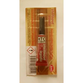 Průmyslové lepidlo HTC vteřinové lepidlo 3ml (kyanoakrylát)