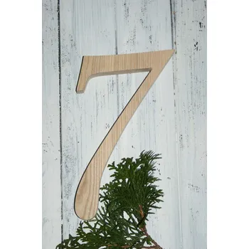 Domovní cedule Dřevěné domovní číslo "7"