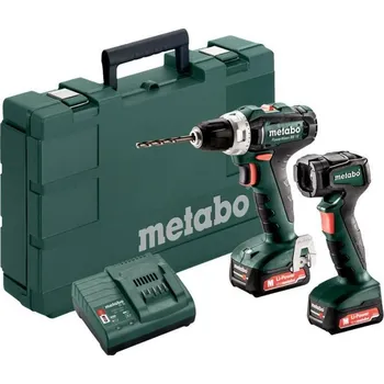 Vrtačka Metabo Set PowerMaxx BS 12 aku vrtačka + svítilna 12V 601036900