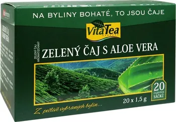 Čaj VitaHarmony Zelený čaj s aloe vera 20x 1,5 g