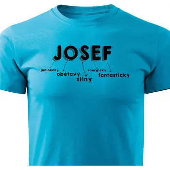 Pánské tričko Josef Barva: Tyrkysová, Velikost: XXL