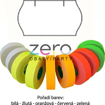 Etiketovací kleště Etikety cenovkové CONTACT 26 x 12 mm - bílé