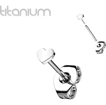 Piercing Šperky4U PUSH IN náušnice TITAN, 1 kus - TIT1206