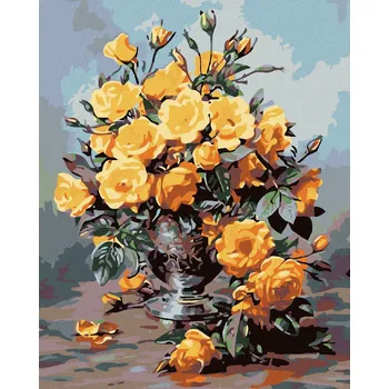 Zuty Žluté růže 40 x 50 cm bez vypnutí plátna