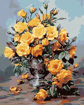 Zuty Žluté růže 40 x 50 cm bez vypnutí plátna
