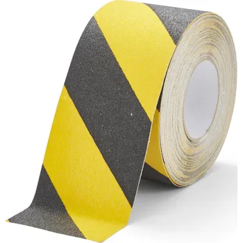 Lepicí páska Protiskluzová páska 100 mm x 18,3 m - barevná - Žlutočerná