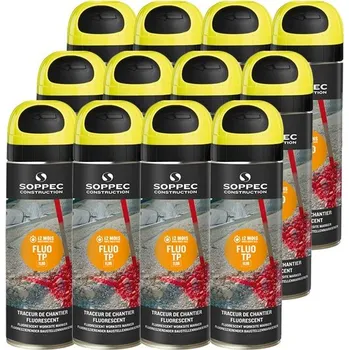 Barva ve spreji Značkovací sprej Fluo TP žlutá barva 12ks, NIVEL SYSTEM NIVFLUO-YELLOW