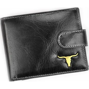 Peněženka Pánská kožená peněženka WILD RM-B-05L-BAW2 RFID černá