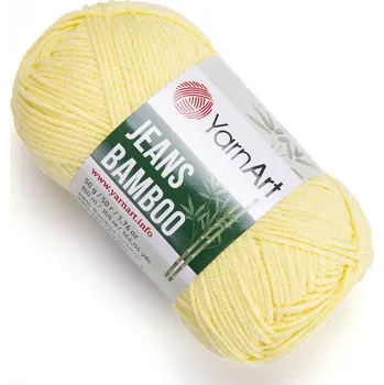 Příze YarnArt Jeans Bamboo 104 -citronově žlutá