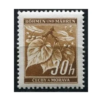 Poštovní známka Protektorát Čechy a Morava (1941) č. 24 ** B.u.M. - Lipové listy