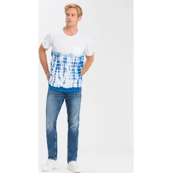 Pánské džíny Pánské jeans CROSS JEANS Damien Mid Blue E198-020 Velikost: W38 / L32