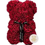 Medvídárek Simple medvídek z růží 25 cm