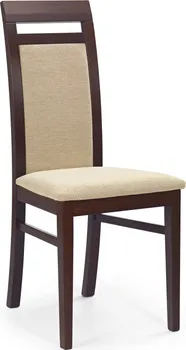 Jídelní židle Halmar Albert tmavý ořech/béžová