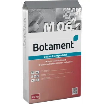 Stavební pojivo Botament M 06, 25 kg - jemná stěrka na betony Balení: paleta 42 pytlů = 1050 kg