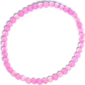 Náramek Náramek kuličky 4mm ACHÁT RŮŽOVÝ SKN4_AR