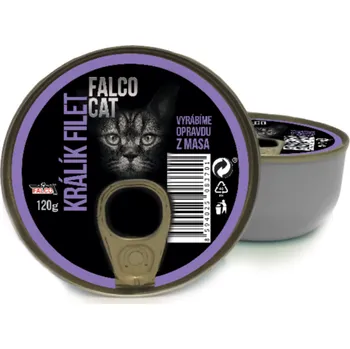 Krmivo pro kočku FALCO CAT 120g králík filet - 8ks