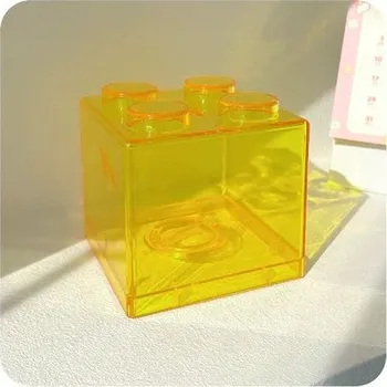 úložný prostor na hračky Kasička - Kostka stavebnice Barva: Žlutá