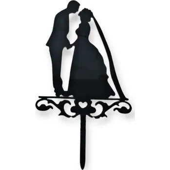 Jedlá dekorace na dort Caketools Caketools zápich do dortu - Svatba