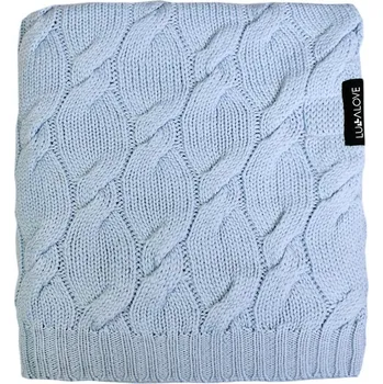 Dětská deka Lullalove Dečka z vlny Merino - kolekce PREMIUM - Modrá