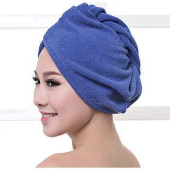 Rychloschnoucí ručník na vlasy - turban Barvy: Modrá