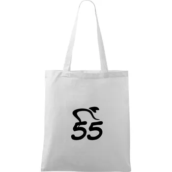 Cyklista slaví pětapadesátku (55) - Taška bavlněná - 42 x 38 cm ( Bílá )