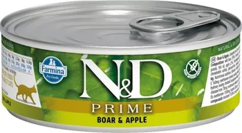 Krmivo pro kočku N&D Cat Prime Adult Boar/Apple konzerva 80 g