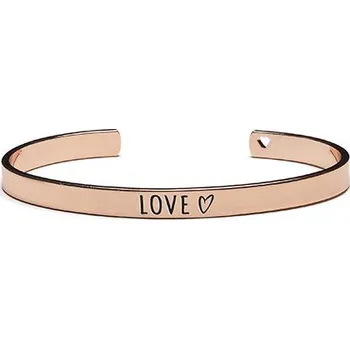 PROUD MAMA Náramek Bangle LOVE růžový 513