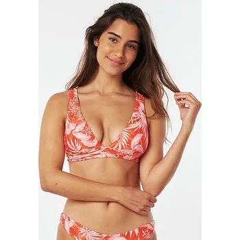 Dámské plavky Plavky Rip Curl SUN RAYS FLORAL HALTER Red velikost L
