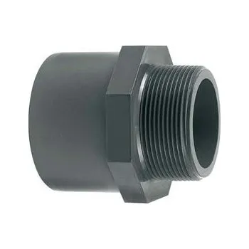 Vodovodní potrubí PVC přechodka 40/50x1" M