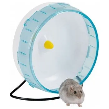 Kolotoč pro křečky, malé hlodavce plastový, tyrkysový, 20 cm