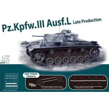 Plastikový model Model Kit tank 7645 - Pz.Kpfw.III Ausf.L Late Production w/Neo Track (1:72)