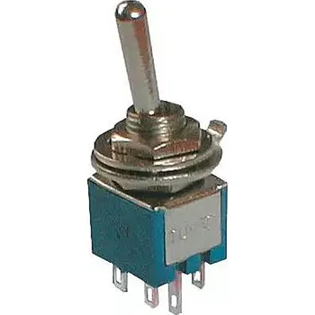 vypínač Přepínač páčkový 2 polohy / 6pin ON-ON mini