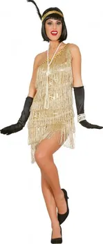 Karnevalový kostým Fiestas Guirca Dámské šaty Charleston zlaté