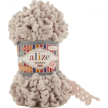 Příze Puffy fine 599 – bílá káva