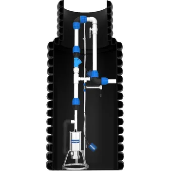 Čerpadlo PUMPA black line Box 1 VE Morava Master čerpací jímka DN40 včetně šachty 930x700x2000mm do spodní vody, plováky 2ks, sondy 2ks, 400V 1,1kW, kabel 10m