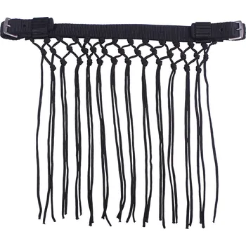 Koňská maska proti hmyzu QHP Třásně proti hmyzu QHP, černé SHETTY