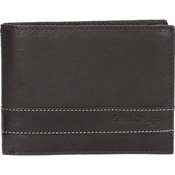 Peněženka Panská kožená peněženka SendiDesign 48 - hnědá