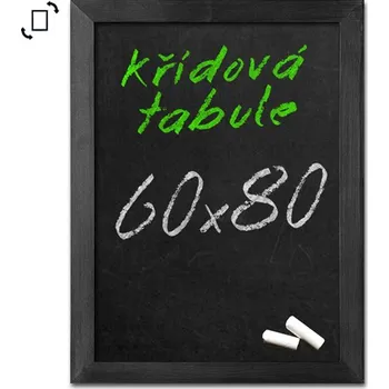 Dřevěná Křídová tabule Černá 60x80