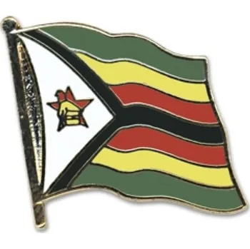 Odznak (pins) 20mm vlajka Zimbabwe - barevný