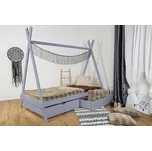 Vyspimese.CZ Dětská postel Indián-dva šuplíky 90x200 cm, šedá