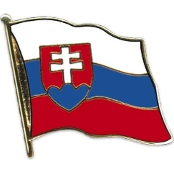 Odznak (pins) 20mm vlajka Slovensko - barevný