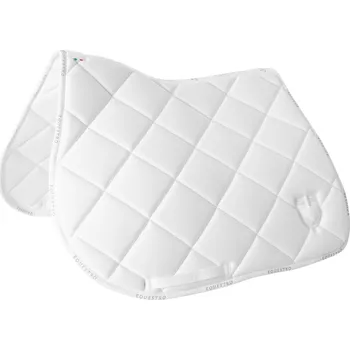 EQUESTRO Dečka podsedlová GP Logo Equestro, všestranná, bílá PONY