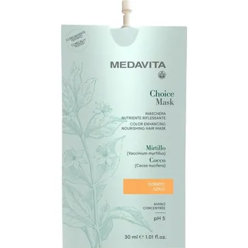 Barva na vlasy MedaVita Choice barvící maska zlatá (gold) 30 ml