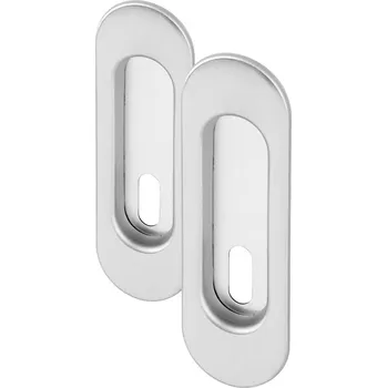 Stavebniny AC-T Servis ACT MUŠLE pro posuvné dveře BB OVÁL (chrom matný)