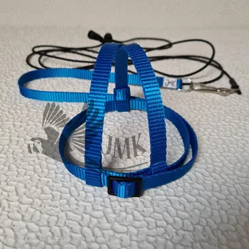 Postroj pro psa Postroj pro papoušky JMK vel. S,M,L jednobarevné - Barva: Modrá Námořnická, Velikost: S