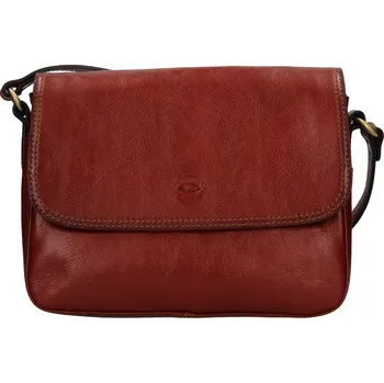 Kabelka Kožená dámská crosbody kabelka Katana Jarnia - hnědá