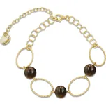 Stříbrný pozlacený náramek zlaté barvy Crystalactite BG6017GS8TO Golden Shadow