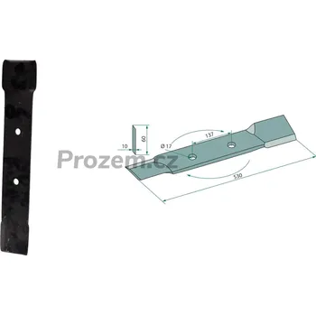 Mulčovací nůž pravý pro Röll, 530/10/17 mm