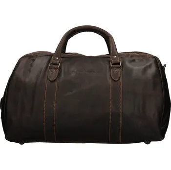 Pánská aktovka Kožená cestovní taška Greenwood Daniel - tmavě hnědá