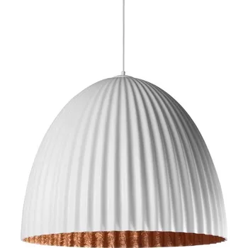Nordic Design Bílo měděné kovové závěsné světlo Liss 70 cm